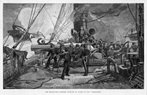 Alabama Collection: Kearsarge Sinks Alabama