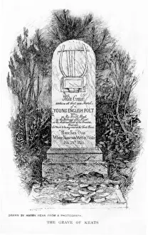Headstone Prints: Keats / Rome / Grave