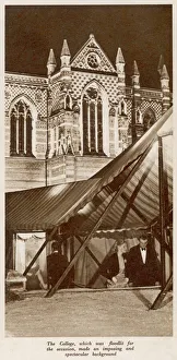 Keble College floodlit 1949
