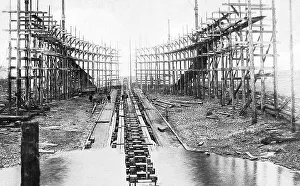 Keel Prints: Keel blocks, Thames Iron Works, London