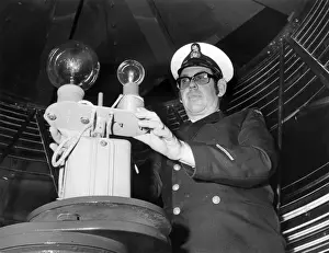 Lighthouse Prints: Keeper of Longships Lighthouse, off Lands End, Cornwall