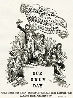 Sundays Prints: Keepeth the Sabbath from polluting 1856