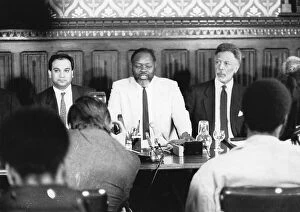 Keith Collection: Keith Vaz and Bernie Grant, Labour Party politicians