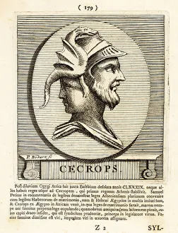 Gods And Heroes Prints: Kekrops or Cecrops I, first king of Athens, Greece