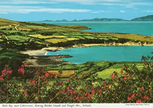 Dingle Prints: Kells Bay near Cahirciveen, showing Blasket Islands