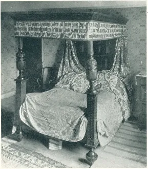 Pre Raphaelite Prints: Kelmscott Manor, Morris Bed