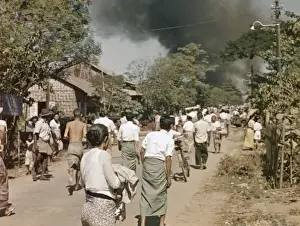 Kemmendine - basha fire - Rangoon