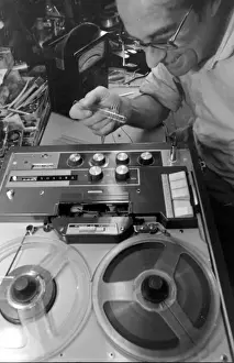 Ken Achurch with spying equipment