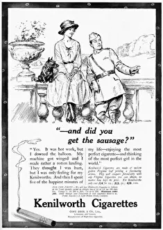 Kenilworth cigarettes advertisement, WW1