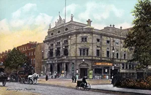 The Kennington Theatre, Kennington Park Road, Kennington (formerly - The Princess of Waless Theatre) - damaged by German bombing in 1943 and subsequently demolished. Date: 1906 Images Dated 13th April 2022: The Kennington Theatre, Kennington Park Road, Kennington (formerly - The Princess of Waless Theatre)