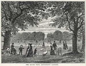 Images Dated 24th December 2019: Kensington Gardens, Round Pond