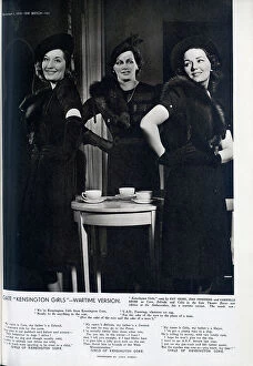 Furs Collection: Kensington Girls, Wartime version, Gate Theatre