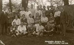 Images Dated 25th July 2017: Kensington Rangers FC football team, past v. present