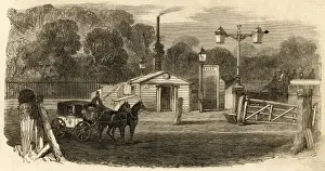 Turnpike Prints: Kensington Toll Gate, London, c. 1864