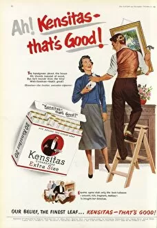 Kensitas cigarettes advertisement, 1953