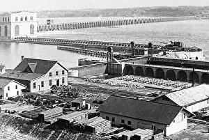 Keokuk Prints: Keokuk Dam Iowa USA early 1900s