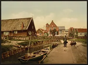 Marken Prints: Kerkenbuurt, near the church, Marken Island, Holland