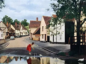 Ducks Prints: Kersey, Suffolk