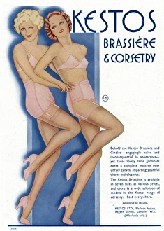 Girdles Gallery: Kestos underwear advert 1934