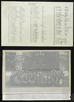 Name Prints: Key to staff photograph, 1922
