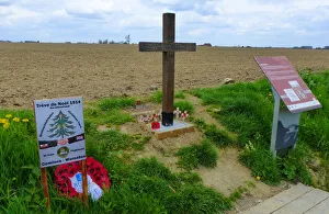 Extended Prints: Khaki Chums Christmas Truce Cross, St Yvon, Belgium