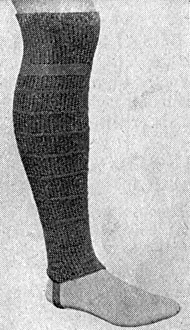 Puttee Collection: Khaki puttee footless stockings, WW1