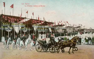 Viceroy Collection: Khedive visiting the Mūled en-Nabi festivity in Cairo