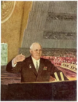 Addressing Gallery: Khrushchev Speaking at the UN
