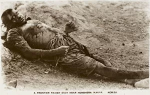 Khyber Pass - Dead Afghan Frontier Raider
