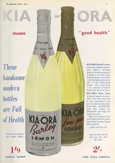 Barley Prints: Kia-Ora advertisement, 1936