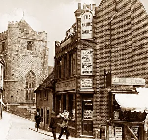 Inns Prints: The Kicking Donkey Hastings Victorian period