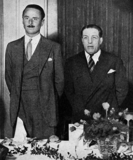 Images Dated 5th November 2015: Kid Lewis and Oswald Mosley