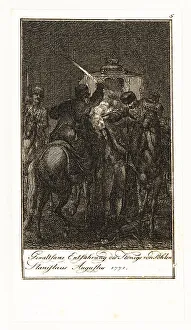 Defend Prints: Kidnap attempt on Stanislaw II Augustus, King of Poland, 1771