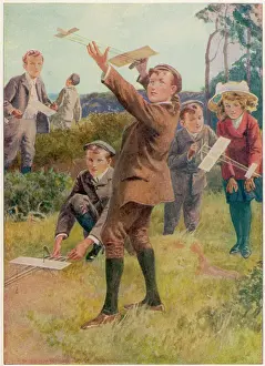 Kids Prints: Kids Fly Model Planes