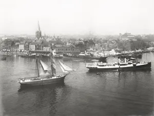 Kiel Prints: Kiel, Germany, with boats and ships on the water