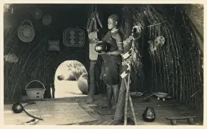 Weaving Prints: Kikuyu Hut - Kenya