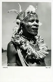 Tribesman Prints: Kikuyu Warrior - Kenya, East Africa