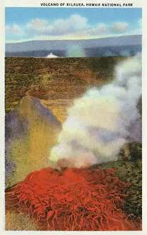 Kilauea Volcano, National Park, Hawaii, USA