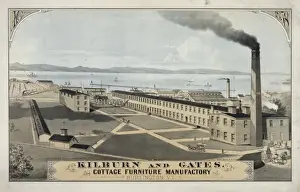 Kilburn Prints: Kilburn and Gates. Cottage Furniture Manufactory, Burlington