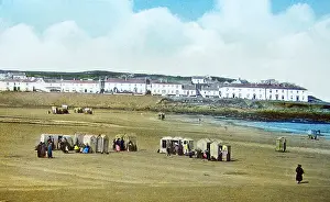 Kilkee, County Clare, Ireland, hand coloured photo