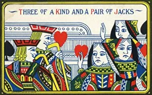 Amorous Gallery: Three of a Kind and Two Jacks