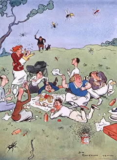 Picnics Gallery: One Kind of Picnic - Another by H. M. Bateman 2 of 2