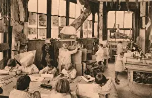 Progressive Prints: Kindergarten section of the Hermitage School, Brussels