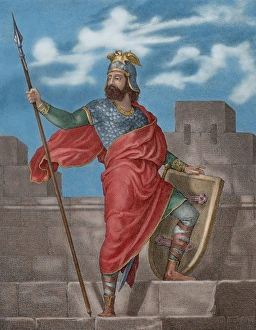 Alphonso Gallery: King Alfonso II of Aragon called the Chaste (1154-1196). Eng