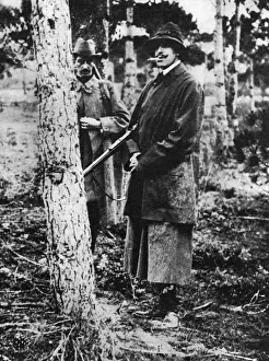 Shoot Prints: King Alfonso XIII shooting in a skirt