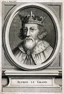 Saxons Prints: King Alfred / Anon Eng