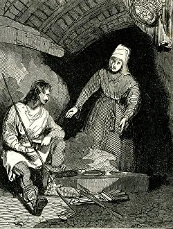 Anglo Collection: King Alfred burns the cakes
