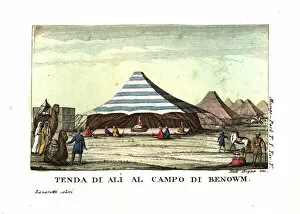 Travels Collection: King Alis tent at Benowm, Kingdom of Ludamar