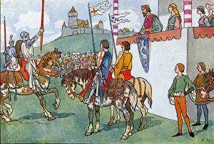 King Arthur addresses a Knight King Arthur addresses a Knight
