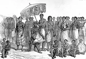 The King of Ashanti and his executioners